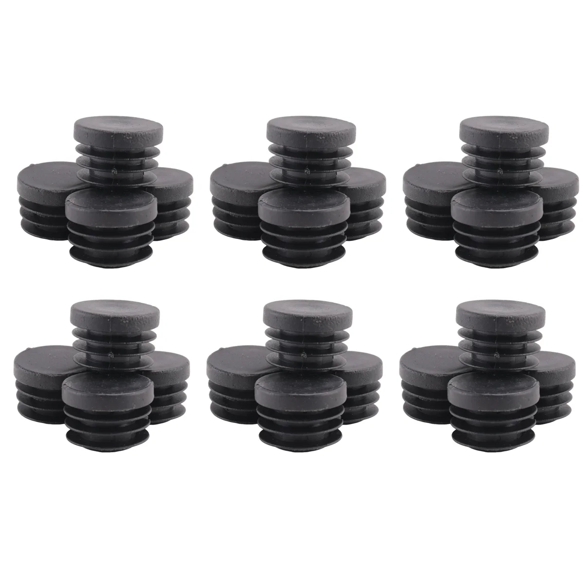 ใหม่ 24 แพ็คเก้าอี้ขาโต๊ะปลั๊ก 22 มม.รอบพลาสติกด้ายใส่หลอดป้องกันพื้นและกระแทก