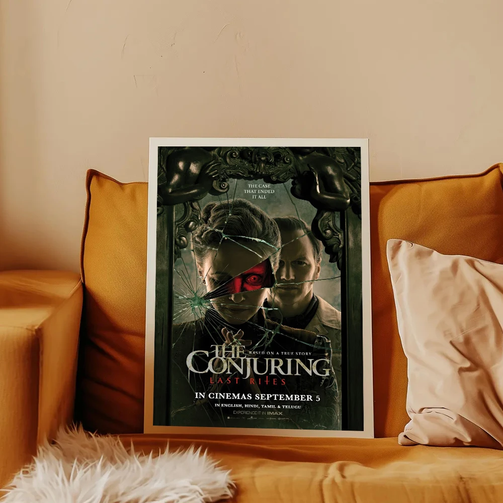 2025 The Conjuring آخر رسومات الفيلم المشارك طباعة لغرفة النوم غرفة المعيشة ديكور المنزل أفلام الرعب الجديدة حائط لوح رسم الفن #5