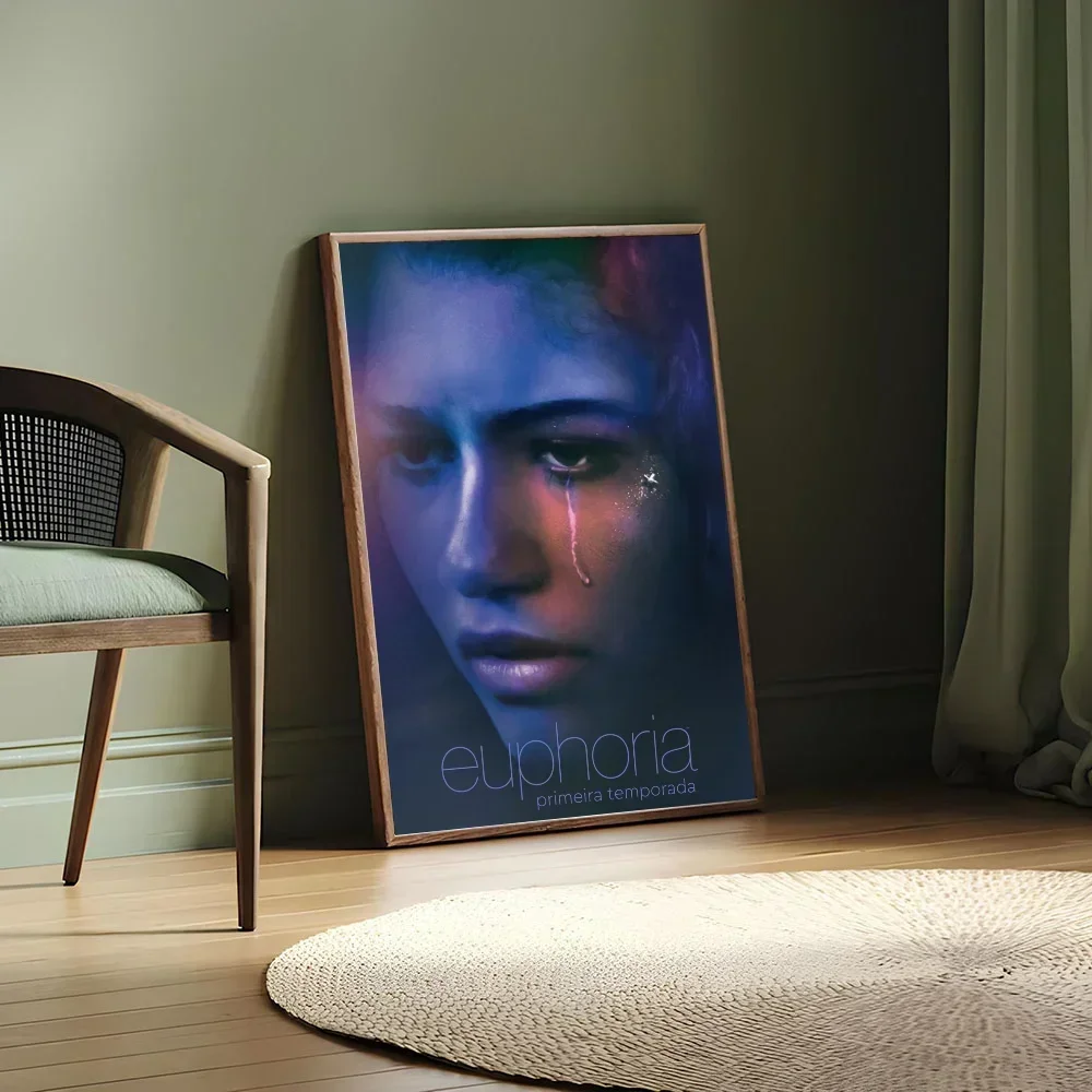 Trendy TV Euphoria Rue Jules Classic Vintage Posters Waterproof Paper Sticker Coffee House Bar Home Decor