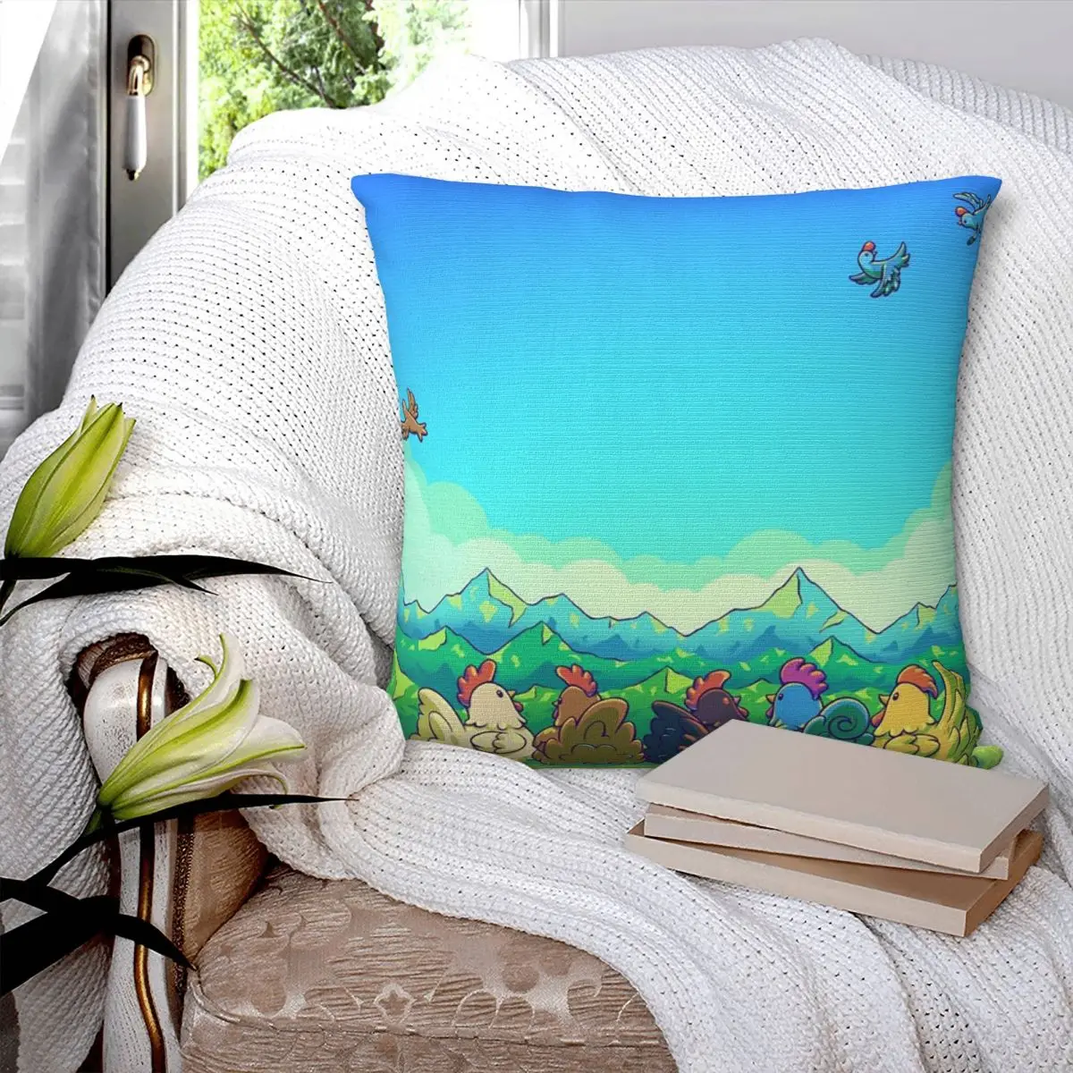 

Паровая мастерская Stardew Valley квадратная наволочка наволочка наволочка для дома спальня автомобиль