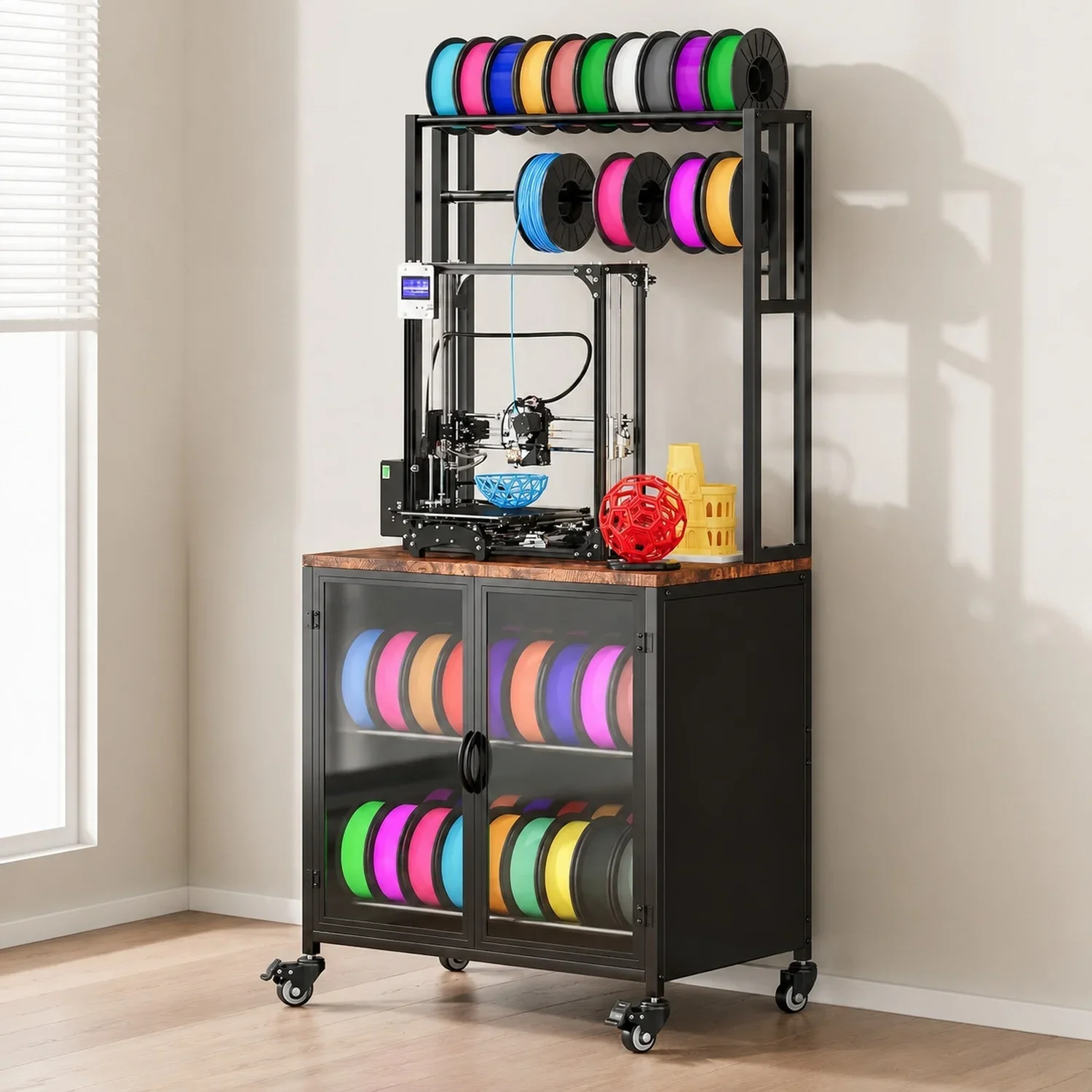 3D Printer Stand with Filament Storage, 29.5
