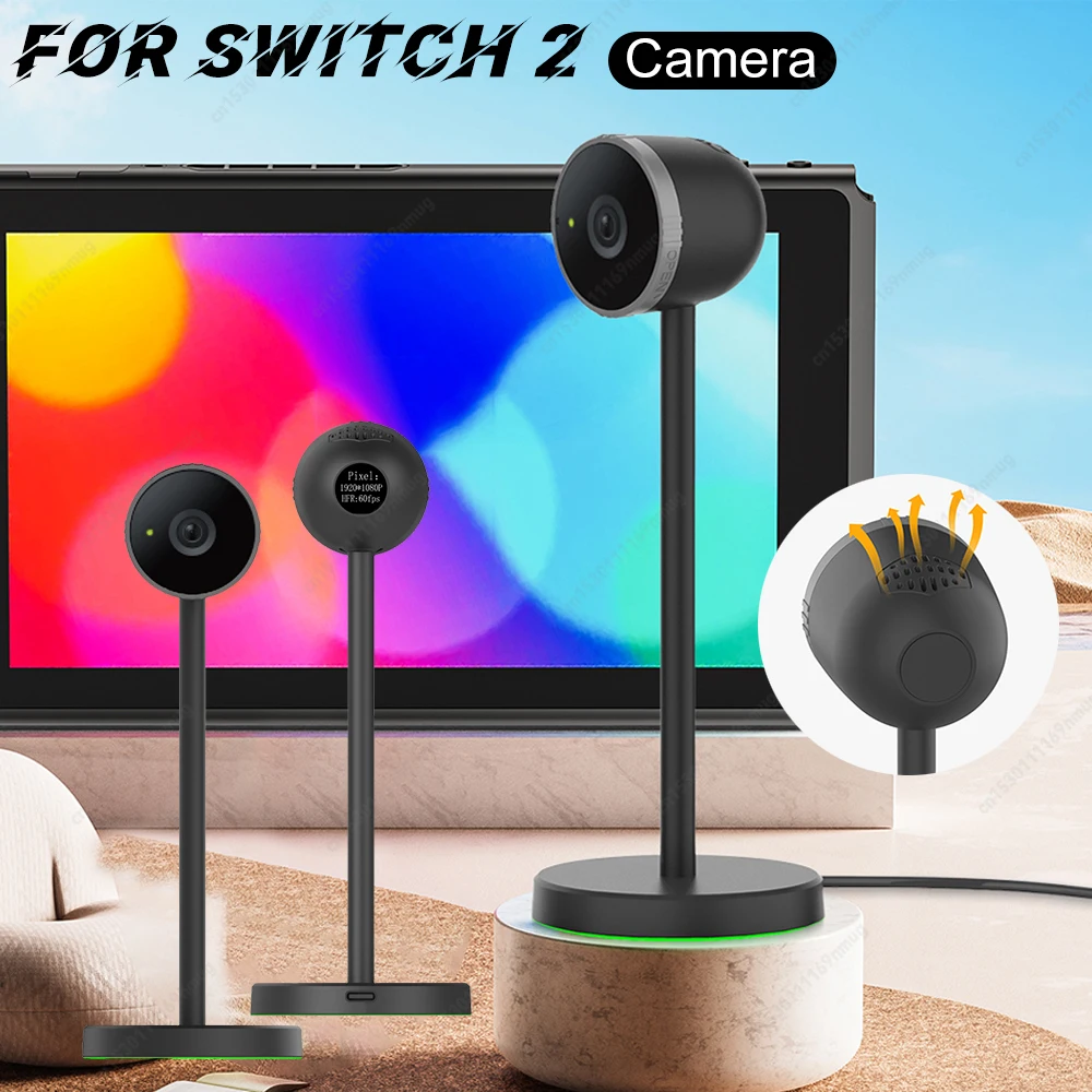 

For NS2 Creative Desktop Camera with Heat Dissipation Hole Video Capture Camera Video Chat Wide Angle Camera Gaming Accessories