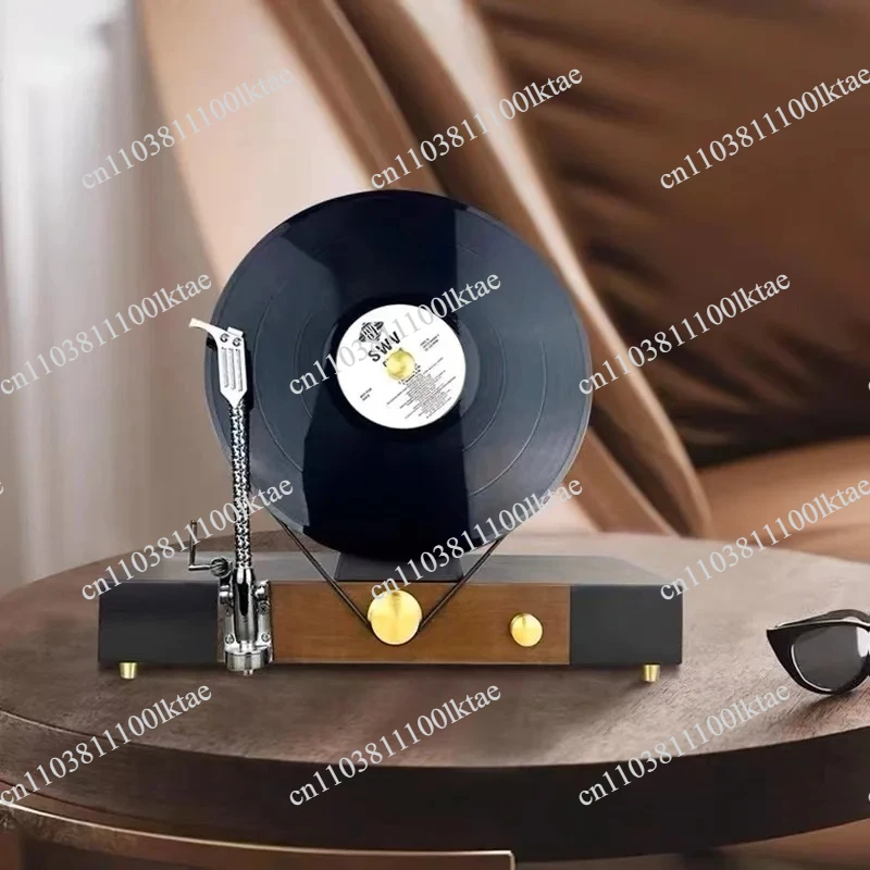 Simulated Vertical Vinyl Record Player, Phonograph, Creative Ornament, Desktop Foyer Decoration