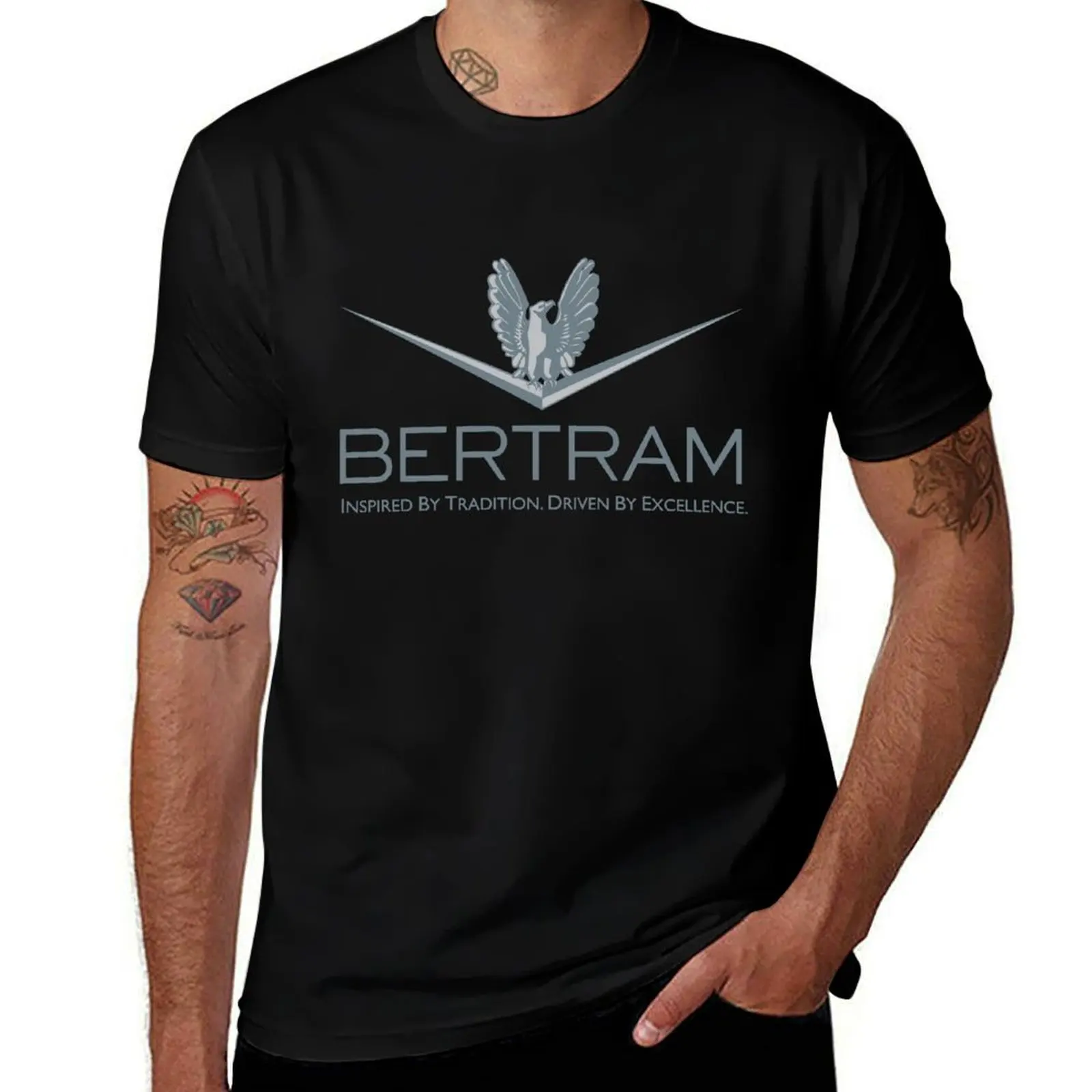 

BERTRAM YACHTS LOGO T-Shirt oversized t shirt anime stuff street wear Man t-shirt mens t shirts top quality