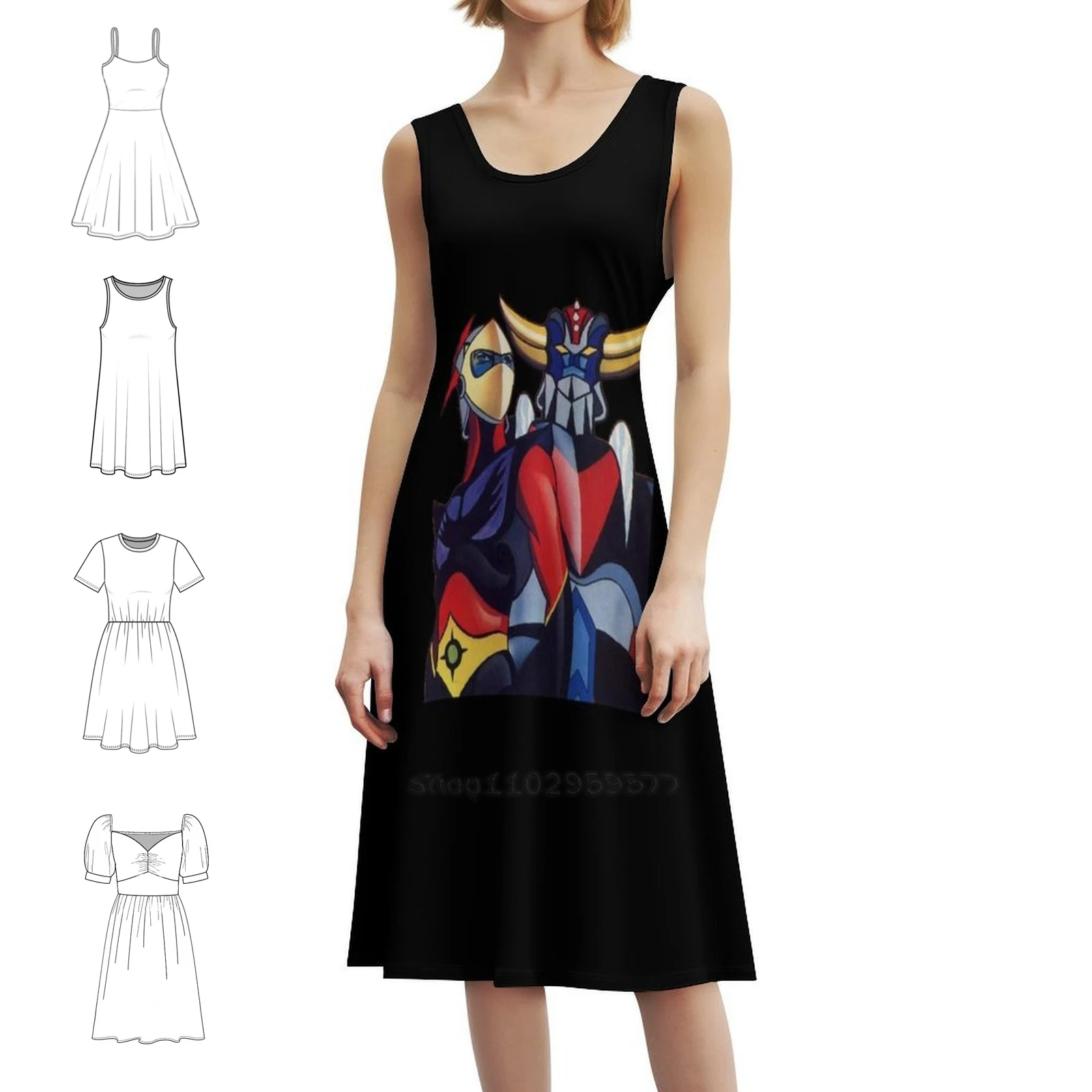 جولدريك كلاسيك. فستان نسائي للحفلات ملابس الشارع الشهير ملابس نادي مطبوعة عصرية للسيدات ملابس نسائية كلاسيكية من Goldrake