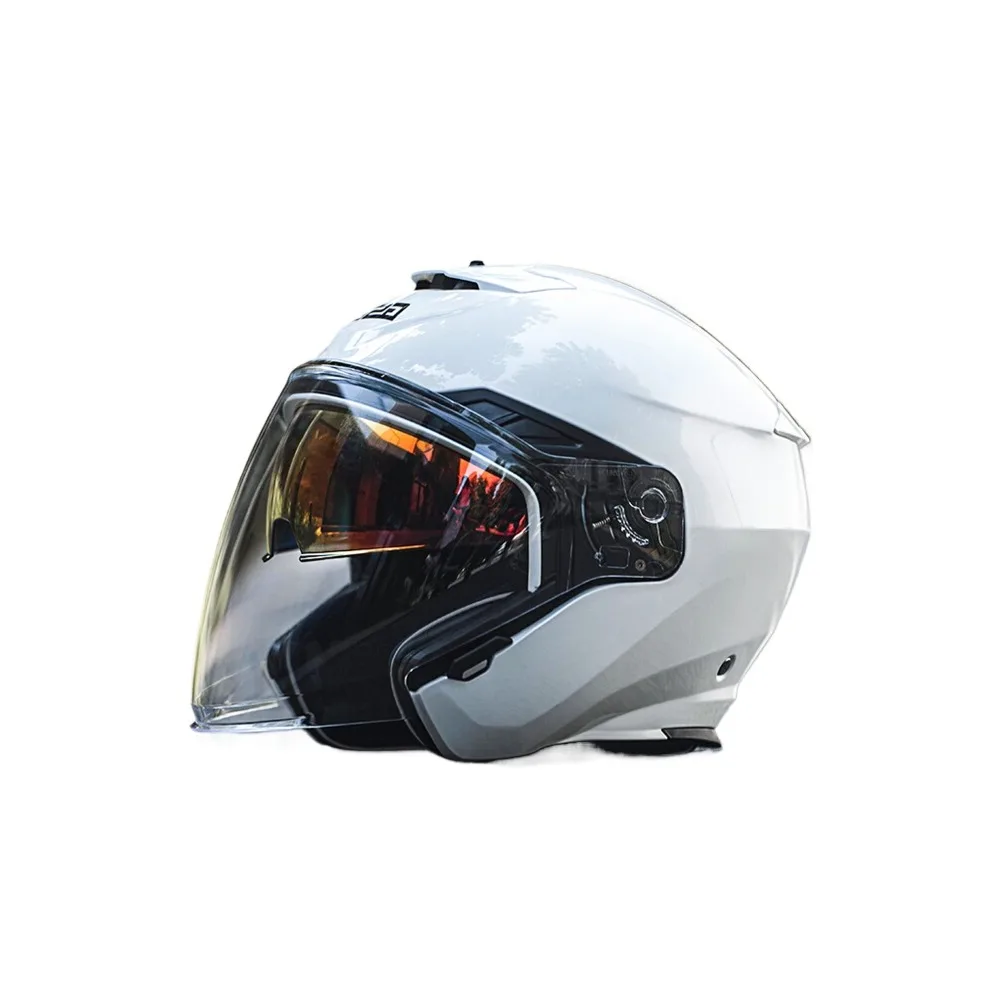 

Motorcycle Helmet Men's and Women's Double Lenses Half Helmet Summer Sunscreen 3/4 Electric Vehicle Helmet