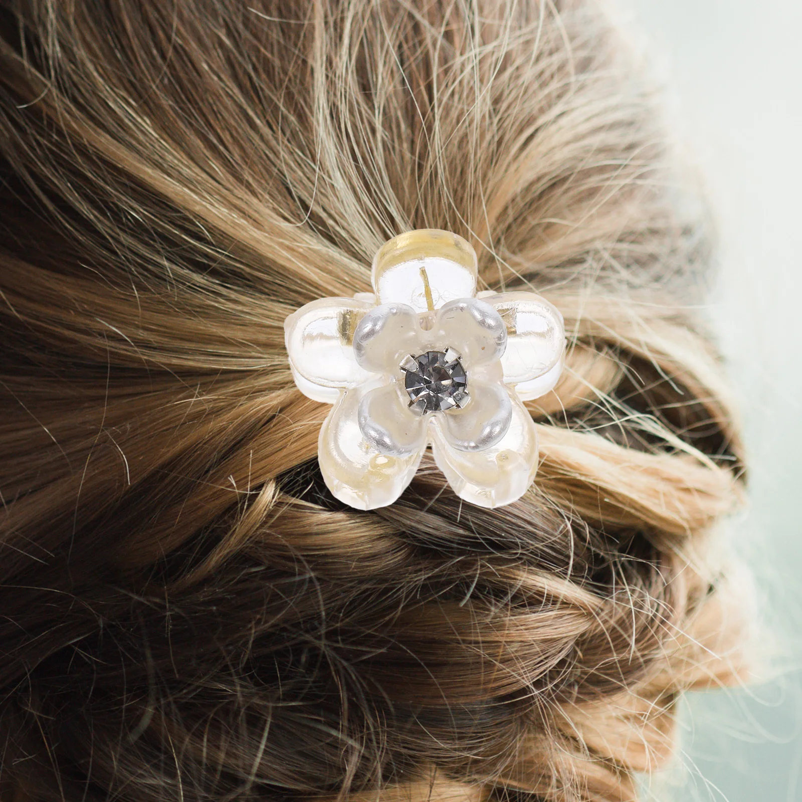 

10Pcs Small Flower Hair Clips Mini Claw Clips Non-Slip Hair Accessories for Women Work Party Use Mini Claw Clip for