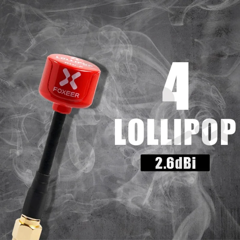 FOXEER Lollipop 4 Pro 5.8GHz RHCP FPV Antenna 2.5dBi High Gain Omnidirectional SMA For FPV Racing Drone Fatshark DJI Goggles TX