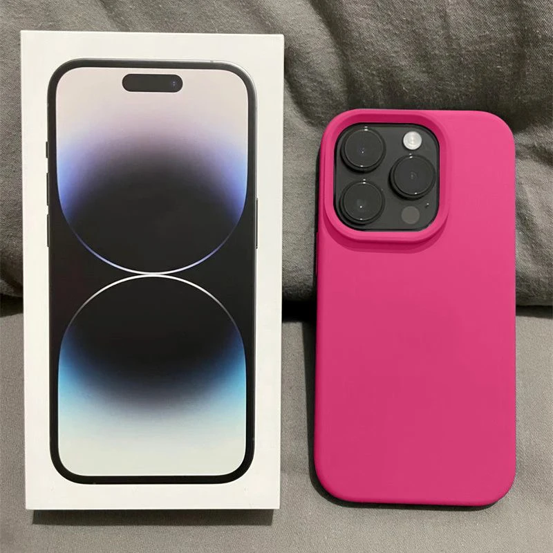 Чехол для iPhone 13 14 15 12 11 Pro Max, Оригинальный чехол из жидкого силикона для iPhone X XR XS MAX 8 7 Plus, Противоударная задняя крышка