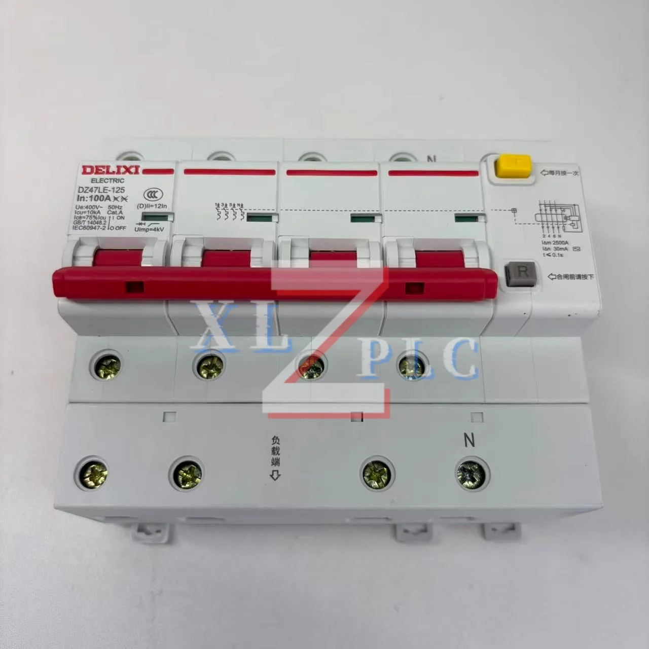 

100% НОВЫЙ DZ47LE-125 100A 4P r DZ47LE-125 4P 80A DZ47LE-125 4P 125 Контурный выключатель