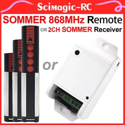 SOMMER 868MHz Garage Door Remote Control and SOMMER Receiver For 4020 TX03-868-4 4026 4011 4025 4031 4035 868 MHz Transmitter