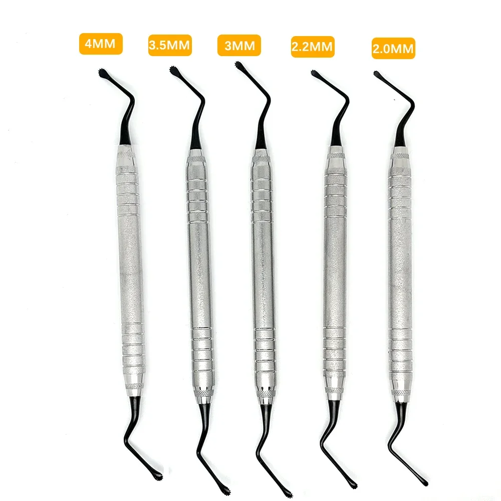 

1PC Dental Jagged Curette Stainless Steel Dentist Implant Instrument Tools Periodontal Bone Curette Implant Instrument Lab Tools