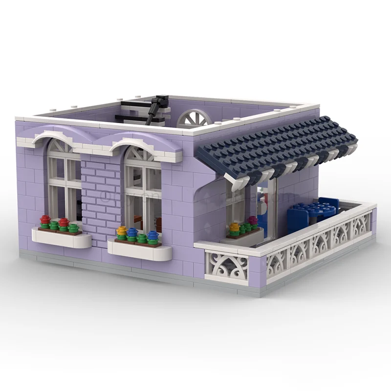 Stadt Street View Modell Moc Gebäude Ziegel Wein Bar Modell Technologie Modulare Blöcke Geschenk Weihnachten Spielzeug DIY Montage Urlaub Set