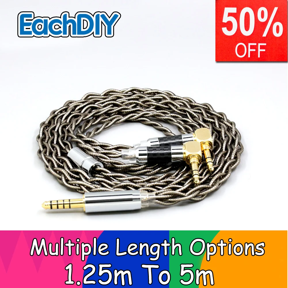 

Graphene Gold Earphone +99% Pure Silver Palladium Cable For Verum 1 One Headphone L Shape 3.5mm Pin Headset LN008206