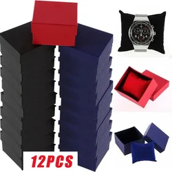 12PCS Packaging and Display Watch Boxes Gifts Black Boxes Paper Decorative Bracelet Boxes Paper Jewellery Accessories