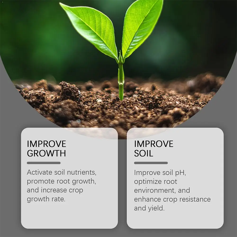 

MoonSpry Powerful Soil Activator Loosen Soil Supplement Nutrient Strengthen Root Garden Flower Plant Fertilizer Boost Healthy