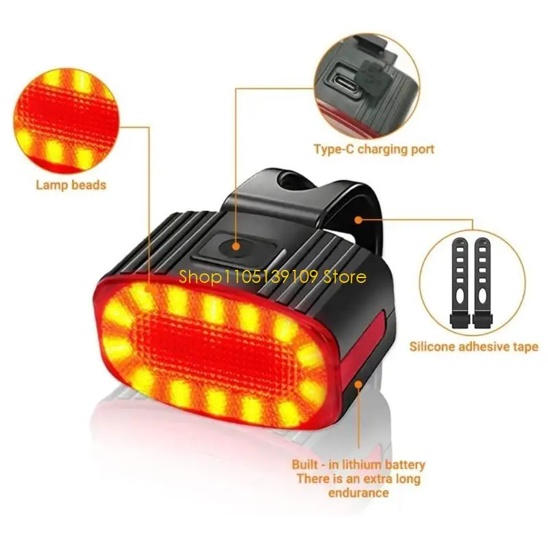 مصابيح LED الأمامية والخلفية LED مع بطارية قابلة لإعادة الشحن وتصميمات مقاومة للطقس تركيبات بسيطة للمغامرات في الهواء الطلق