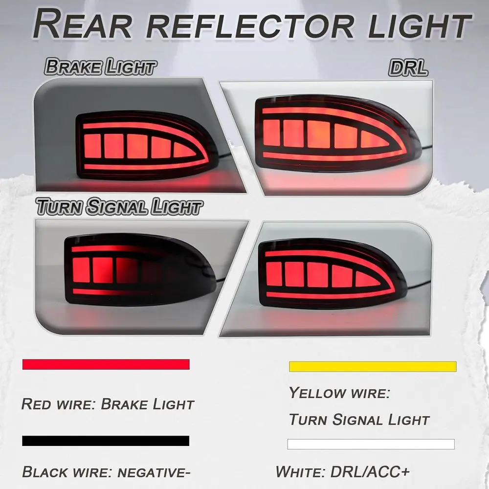 مجموعة المصد الخلفي LED من سلسلة Lexus Gen2 IS مع أضواء متتابعة وأضواء الضباب وDRLs المدخنة