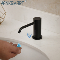 YANKSMART 500ML Automatic Soap Dispenser Touchless Sensor Hand Sanitizer Big Shampoo Detergent Dispenser Painting Deck Mounted