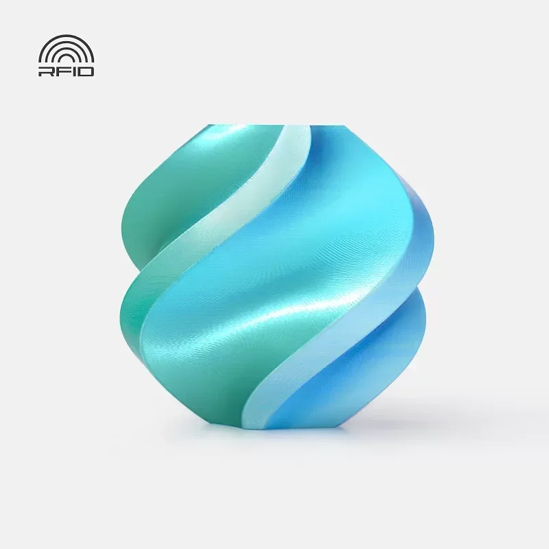 Used for Tuozhu PLA Silk Multi Color Gradient 3D Printing Filament Aesthetic RFID Smart Parameter Identification Consumables