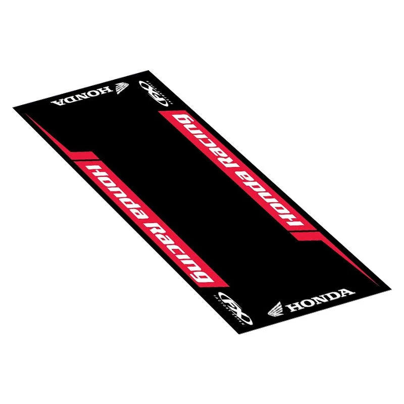 Op maat gemaakte Honda motorfiets parkeermat antislip garagekleed cool racing moto display tapijt antislip huisdecoratie vloermat