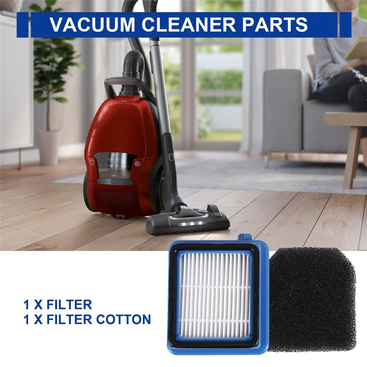 

(A25M) Replacement Hepa Filter for Electrolux Q6 Q7 Q8 WQ61/WQ71/WQ81 Vacuum Cleaner Spare Parts
