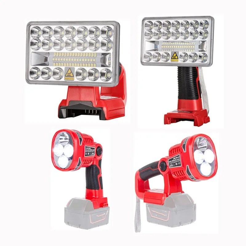 

For Milwaukee 12W 18V Li-Ion Battery Pistol/Portable LED Lamp Flashlight Outdoor Work Light with high quality