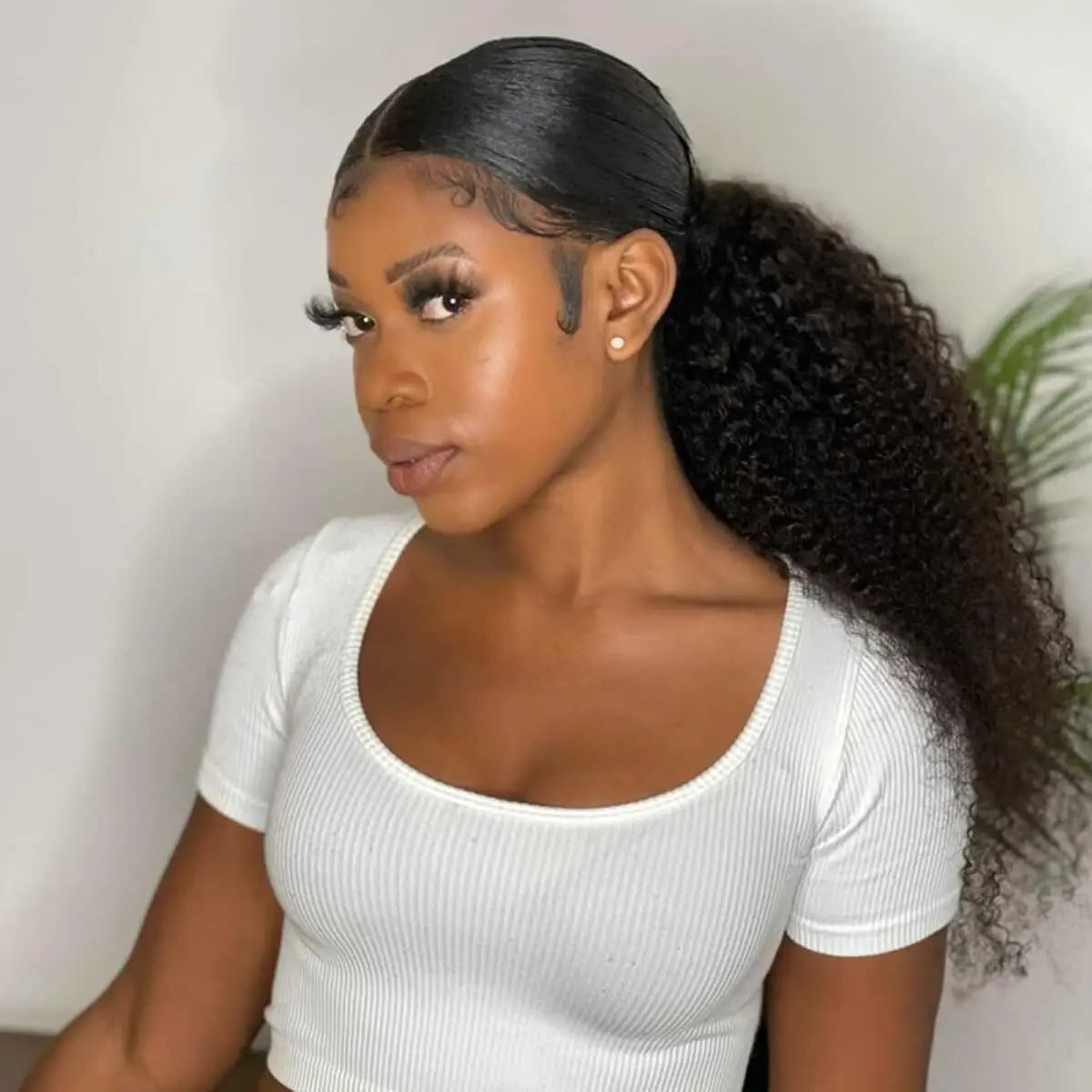 Ponytail Human Hair Drawstring 4C Afro Curly Ponytails Human Natural Hairpiece Curly Ponytail Human Hair Afro Kinky Ponytail