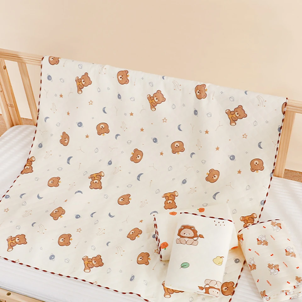 

Одеяло с хлопковой подкладкой для новорожденных, пеленальное одеяло из чистого хлопка для младенцев осенью и зимой