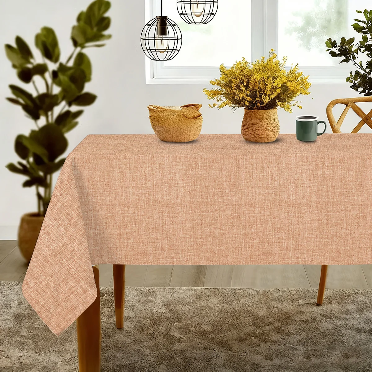 One elegant Morandi color tablecloth, square and rectangular table covers, suitable for restaurants and picnics