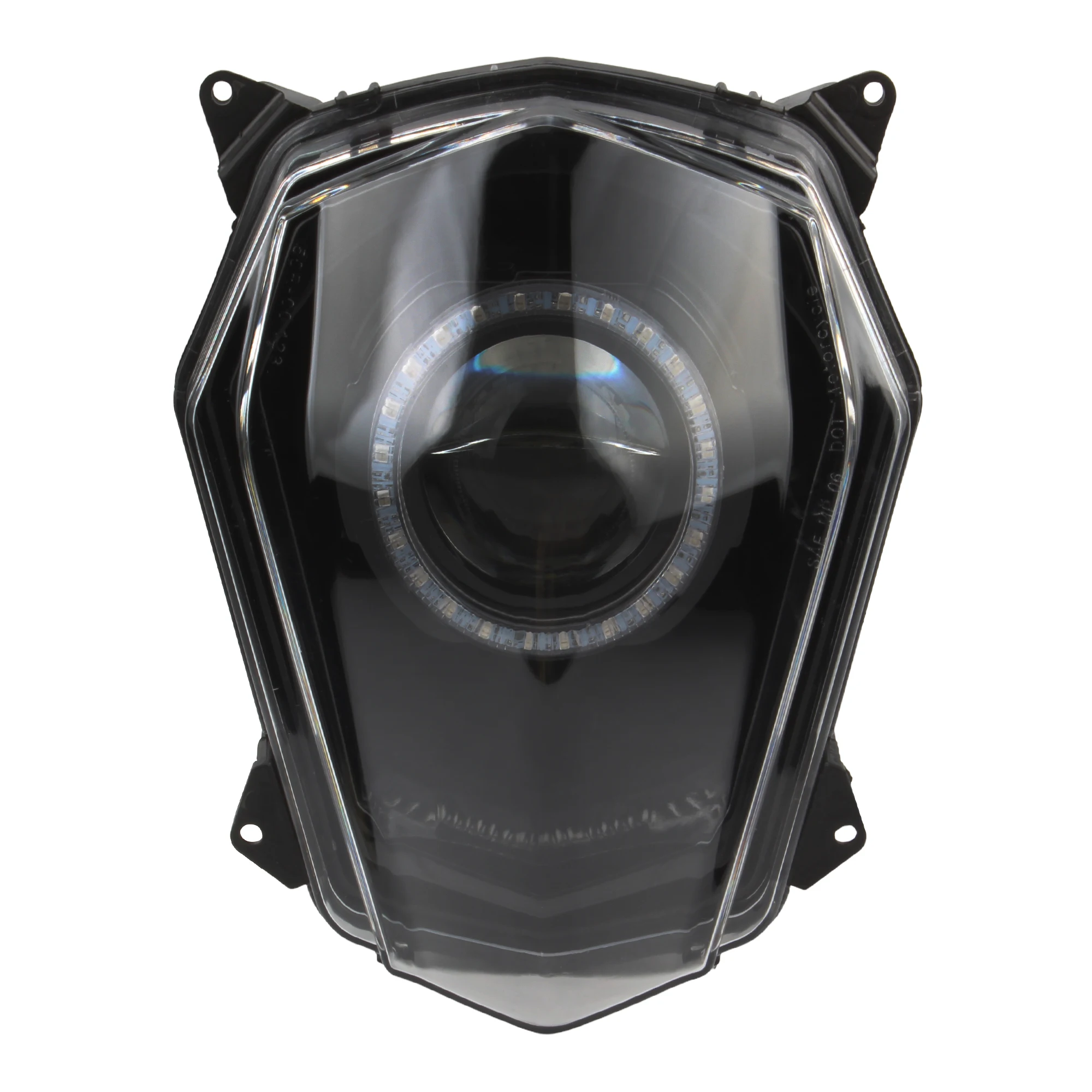 Motorcycle LED Headlight App Bluetooth Control RGB Angel Eyes for KTM 690 SMC SMCR  2008 2017 Dirt Bike Motocross Modified