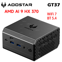 AOOSTAR GT37 AMD Ryzen™ AI 9 HX 370(up to 5.1GHz,80 TOPS) Mini PC LPDDR5X 32GB 8000MHz OCulink USB4 WiFi7 BT5.4 Gaming Computer