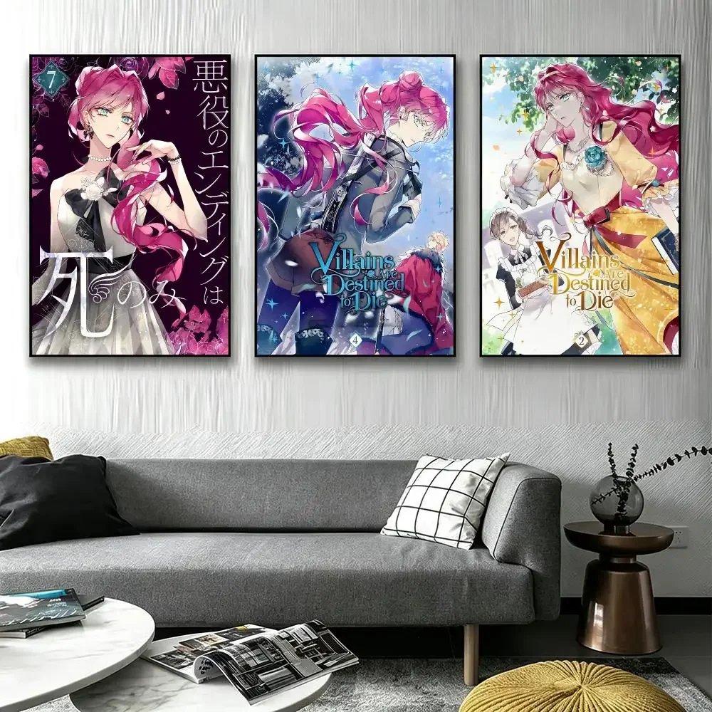 Villains Are Destined to Die Poster Poster HD printing Sophisticated Style Wall Art Home Decor For Bedroom Living Room Gift