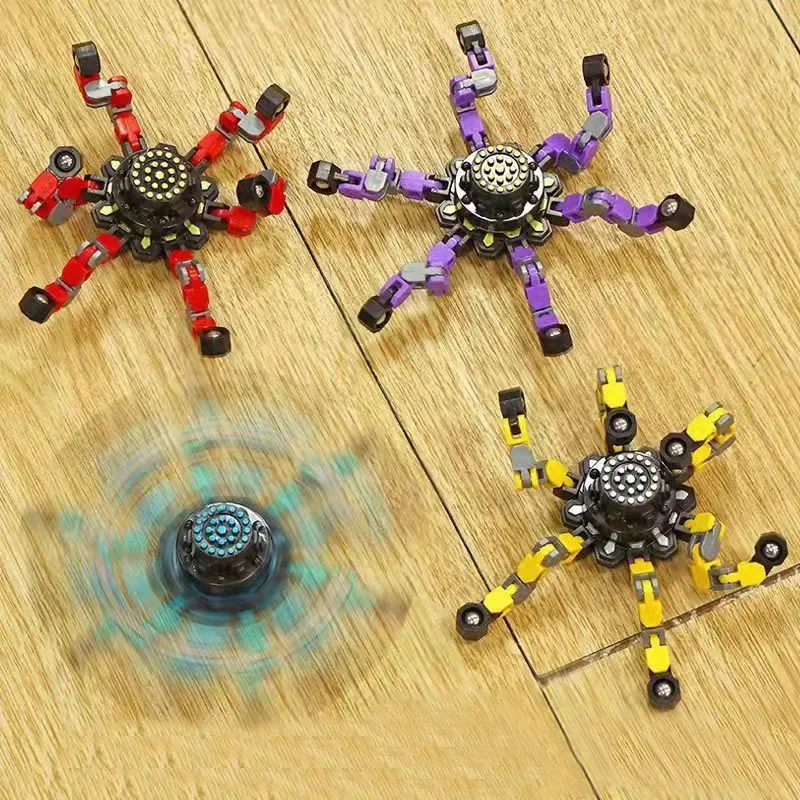 Catena Antistress Fidget Spinner Toy Anti Stress Relief Toy deformabile Hand Spinner Child Adult Chain Decompression Kid Gifts