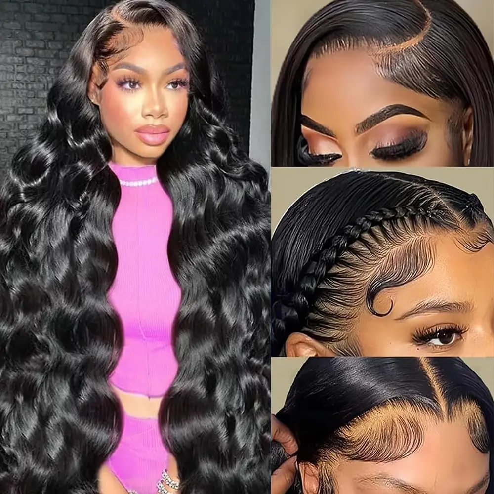 

Body Wave Lace Front Wigs Human Hair 13x6 Pre Plucked HD Transparent Lace Frontal Wigs Human Hair 200% Density Human Hair Wigs