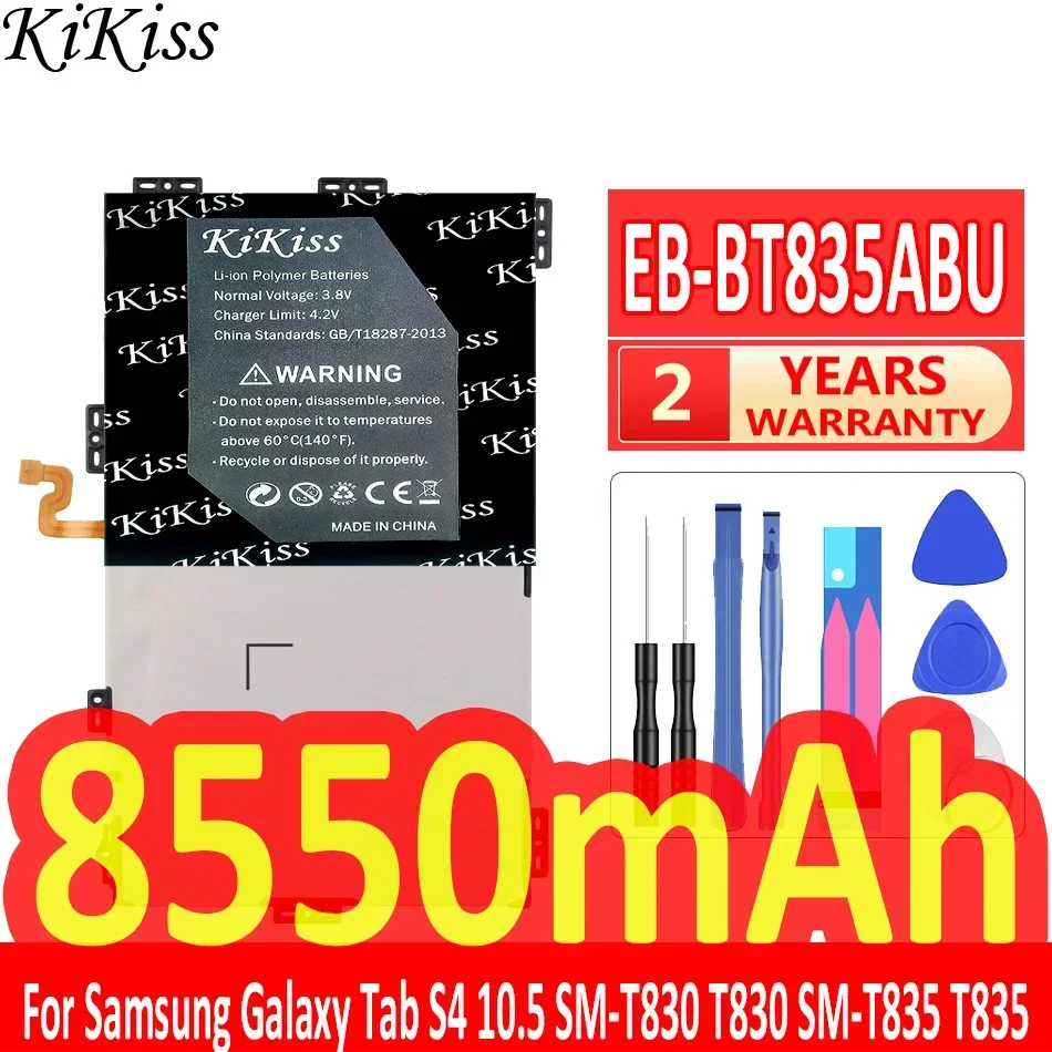 

Мощный аккумулятор KiKiss 8550 мАч EB-BT835ABU для Samsung Galaxy Tab S4 10,5 SM-T830 T830 SM-T835 T835