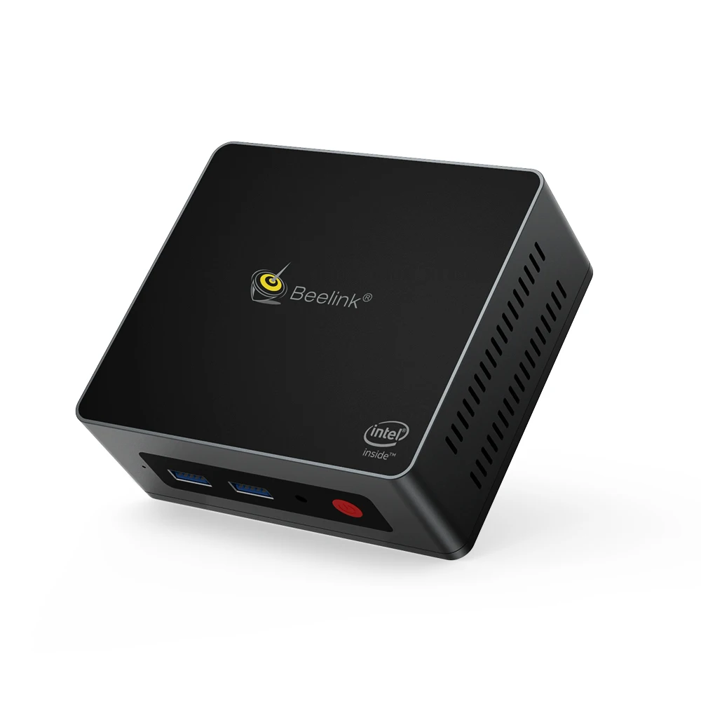 GKmini – Mini PC Windows 10, Intel J4125, Windows 10, DDR4, 8 go SSD, 128 go/256 go, USB 3.0, bluetooth 4.0, double WIFI, 5.8 go, RJ45, ordinateur de bureau