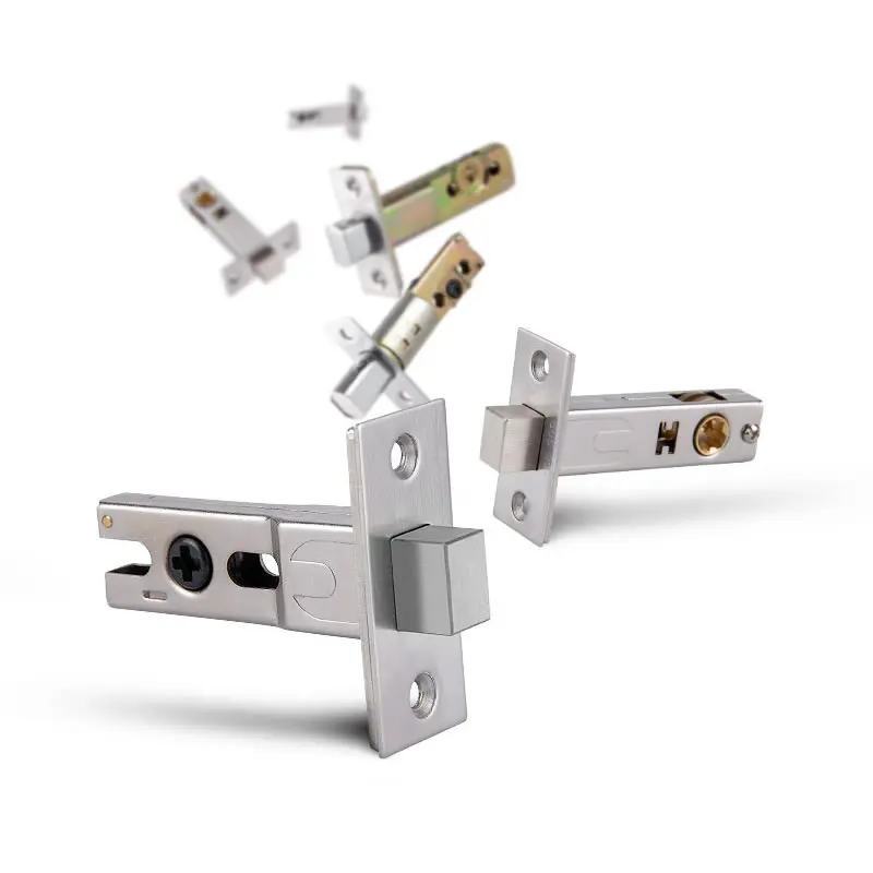 Stainless steel latch Channel lock latch American bathroom lock tongue Mortise lock Cam for bathroom invisible door