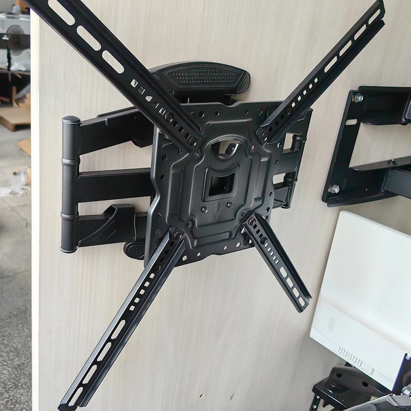 Manufacturer Supply High Quality Adjustable Steel Black Tv Wall Mount Bracket Universal Wall Mount Tv Bracket