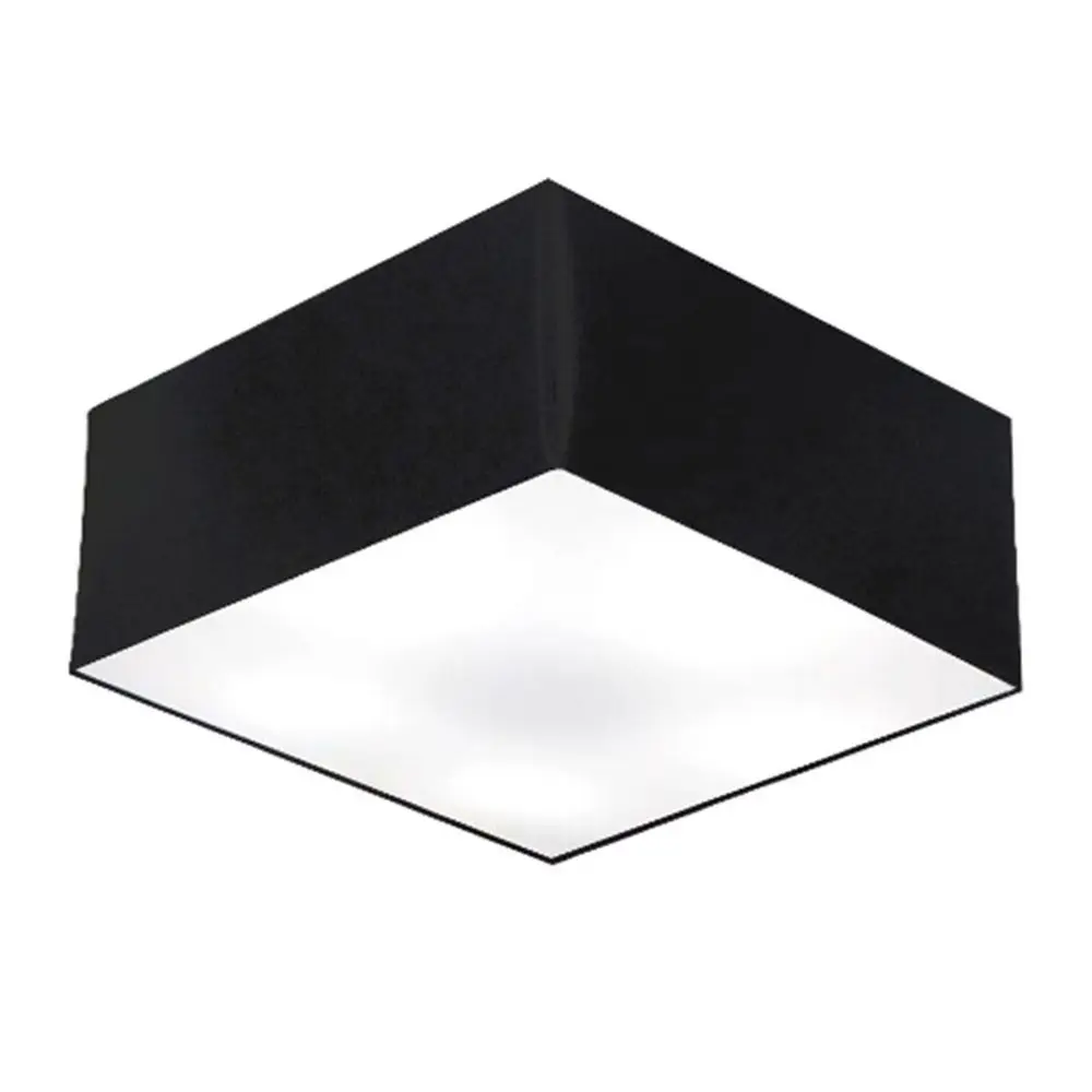 Square Plafon Md-3060 Dome Fabric 21/80x80cm Black-Bivolt