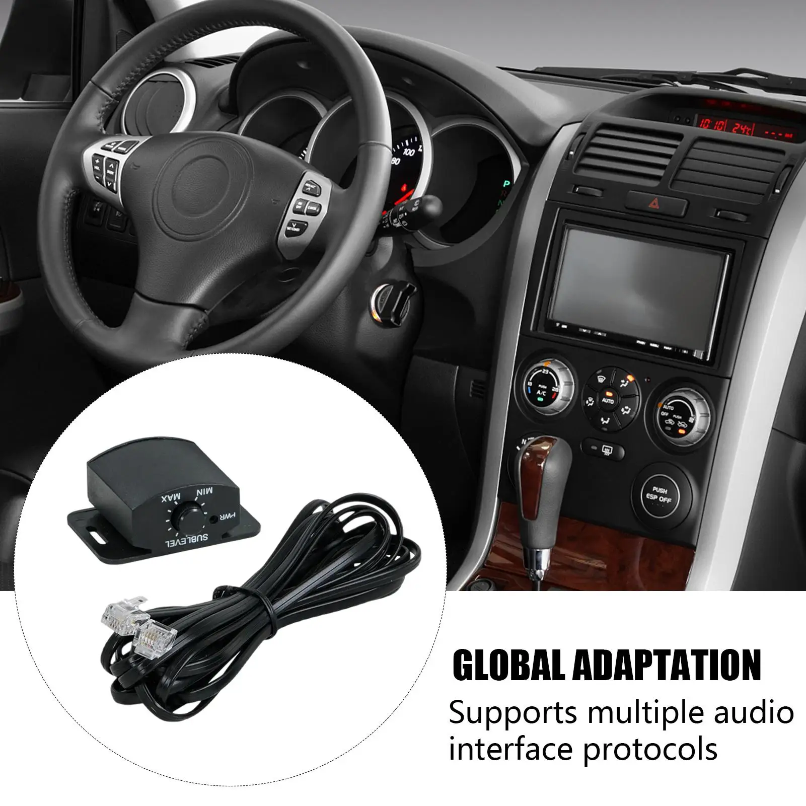 Volume Control Knob For Amplifier Ergonomic Noiseless Car Amplifier Volume Control Knob For Urban Driving Commuting Travel Road