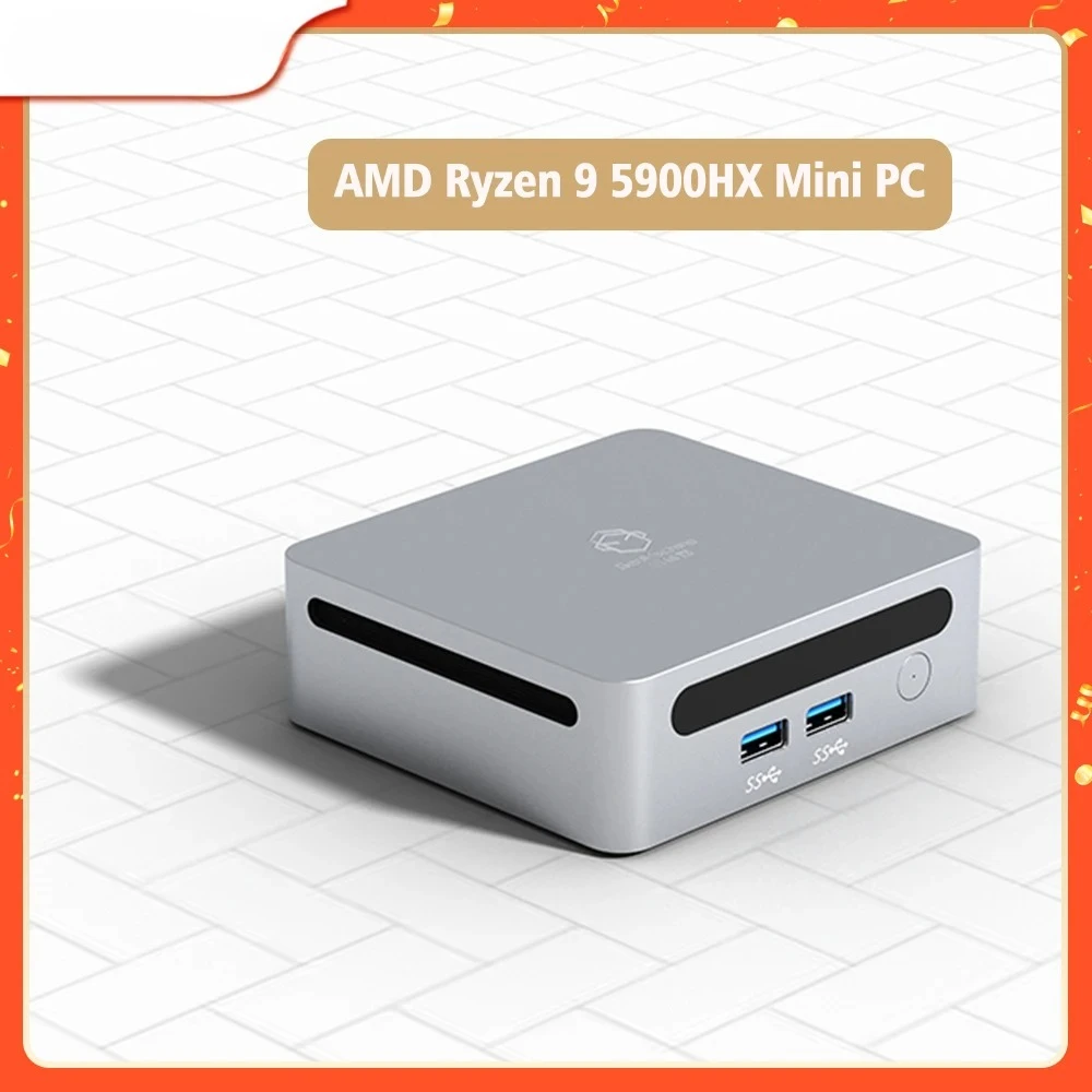Mini PC para jogos AMD Ryzen 9 5900HX R7 7730U 5825U Windows 11 DDR4 3200MHz NVMe Mini computador de mesa NUC 3x4K HTPC WiFi6 BT5.2