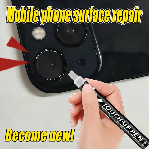 Black Touch-Up Paint Pen 20g - Scratch Remover For Mobile Phone, Camera, Black Surface Chipped Paint Repair Tool