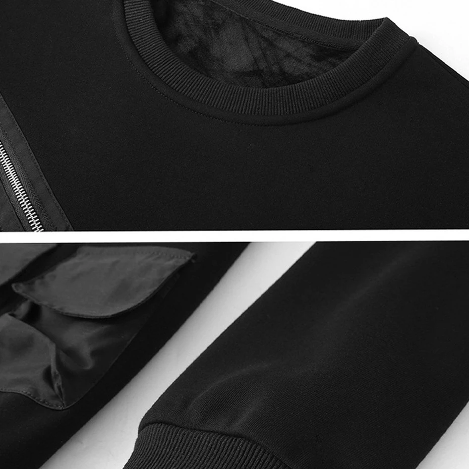 Autumn Winter Fleece Sweatshirts Men 10XL 11XL Plus Size Sweatshirt Fashion Casual Pocket Design Pullover Male Big Size 10XL