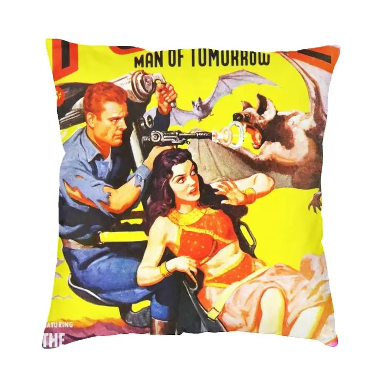 Custom Vibrant Captain Future Square Throw Pillow Case Home Decorative 3D Two Side Print Cushion Cover for Living Room