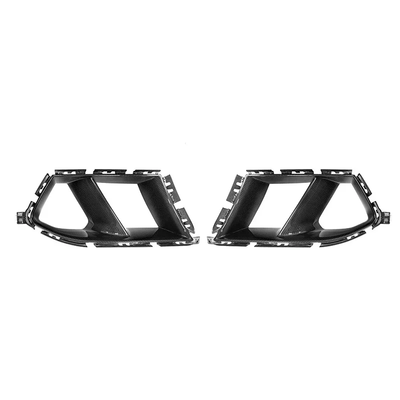 Dry Carbon Fiber Front Bumper Fog Light Cover MP Style Air Vent Cover Trim Outlet Intake Frame For BMW G80 G82 G83 M3 M4 2021 +