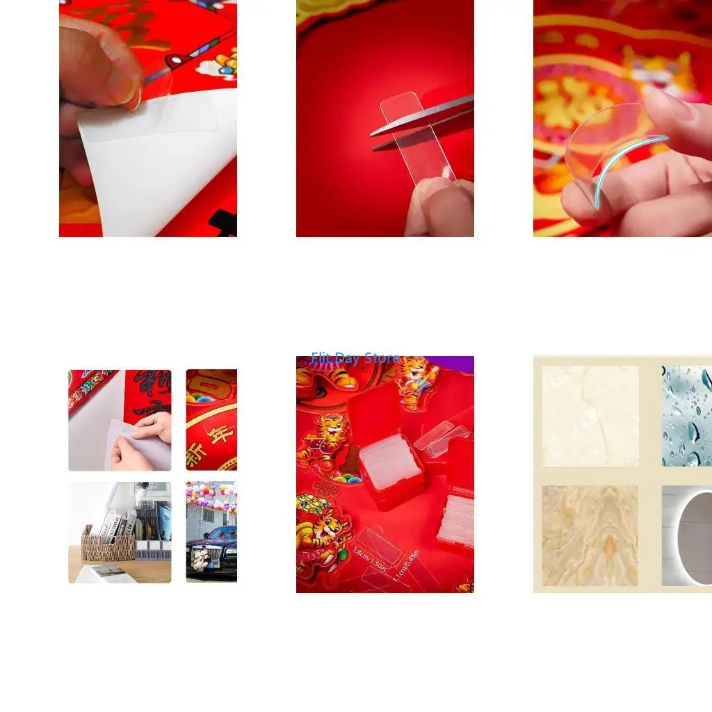 F92C Double Sided Tape Super Sticky Transparent Acrylic Reusable Waterproof