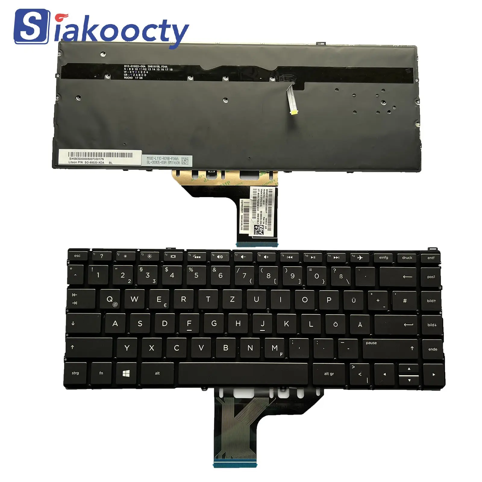 

New GR black Backlit Keyboard for HP Spectre x360 13-AC 13-W 13-AD 13-AE 13-AP German language