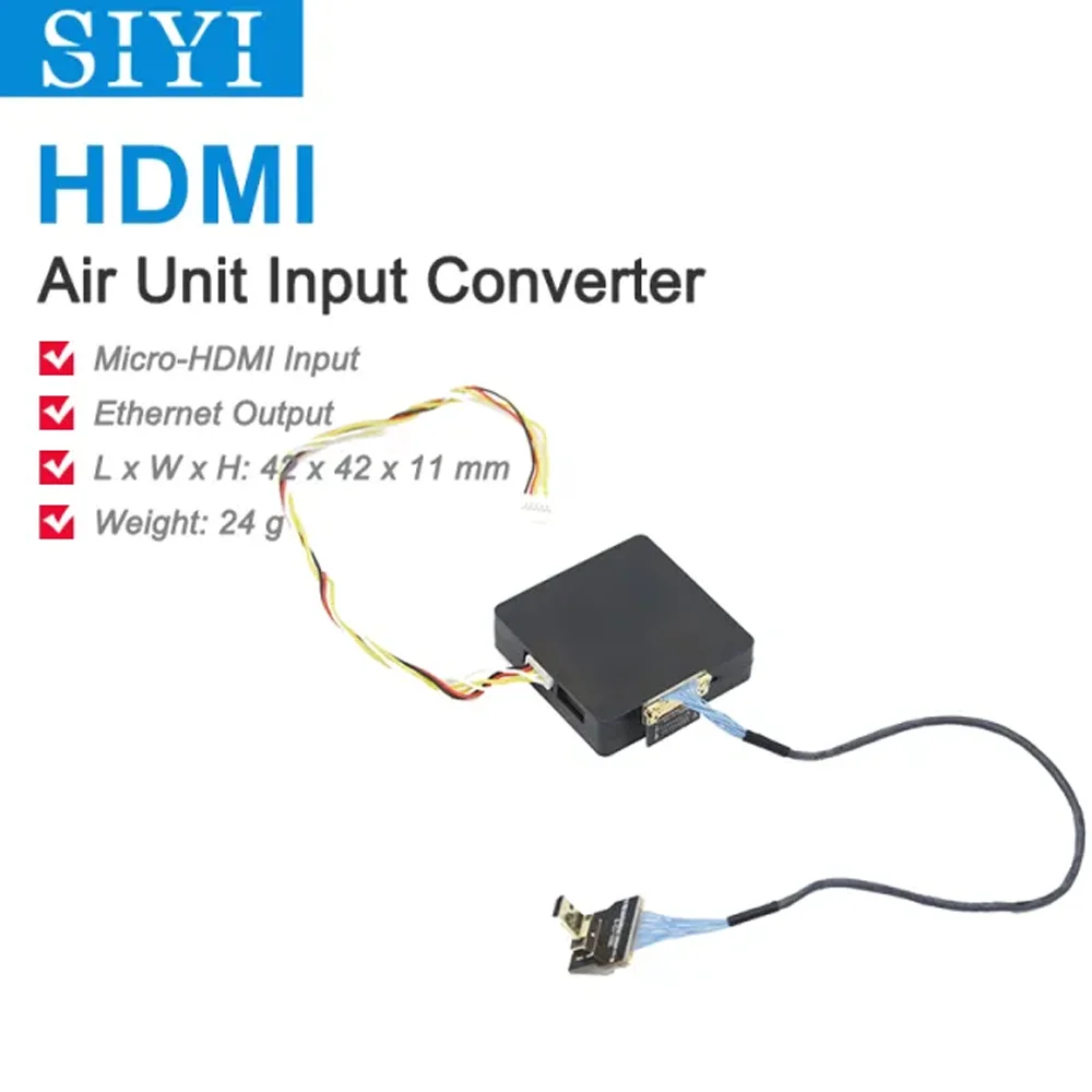 SIYI Air Unit HDMI Input to Ethernet Output Converter for UniRC 7 MK32 HM30 MK15 Air Unit