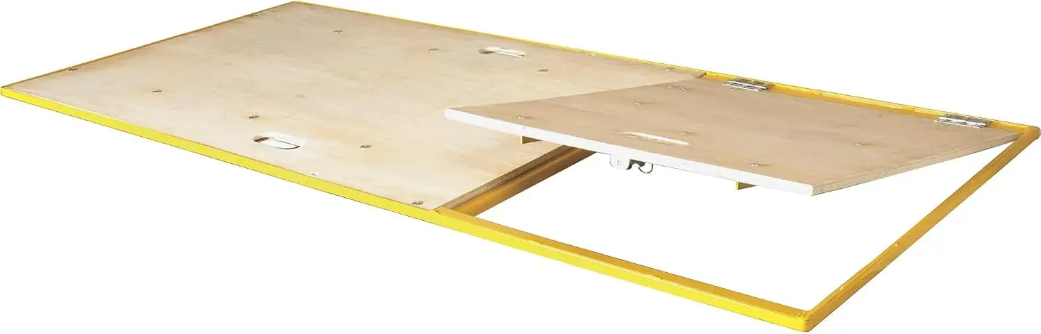 Scaffolding Platform with Trap Door 67x29 Inch, Heavy Duty Baker Scaffold Walk Board with Access Hatch for Construction Work